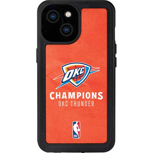 2025 NBA Champions Oklahoma City Thunder iPhone 15 Waterproof Case